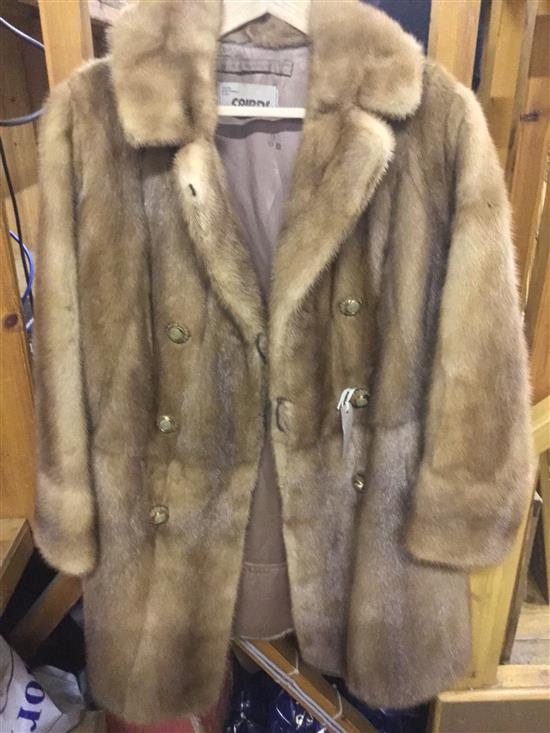 3/4 length blond mink jacket